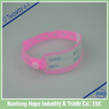 hospital disposable pink identification tape baby ID tape